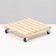 Wooden stand on wheels 25x25 cm