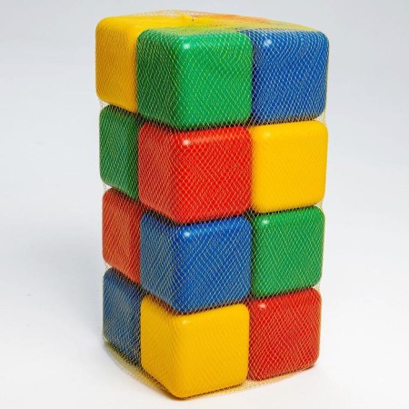 Set of colored cubes, 16 pieces, 12 x 12 cm-6