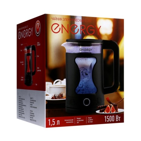 Electric kettle Energy E-257, plastic, glass, 1.5 l, 1500 watts, black-8