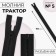 Lightning "Tractor", No. 5, detachable, castle machine, 70 cm, black color