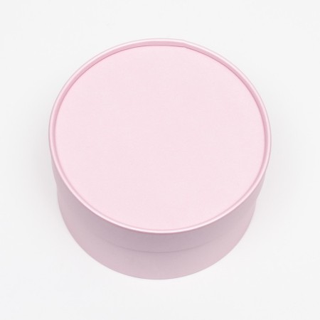 Gift box "Tenderness" pink, plastered without a window, 18 x 10 cm-1