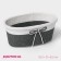 Kashpo for flowers wicker "bow", 19 × 12 × 8.5 cm, oval, color mix