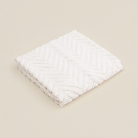 Trure -colored towel SL Home: Geometry "Blanc de Blanc" 50x90 cm, 83% cotton, 17% linen, 500 g/m2-9