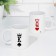 A set of mugs for two, sublimation "King and Queen", 2 circles, 320 ml