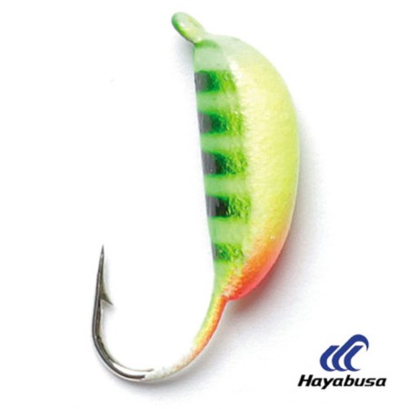 Mormyshka tungsten "banana" Riga painted with a hole, weight 3.1 g, 050/12p
