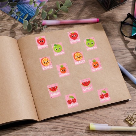 Paper stickers of the grades "Berries", 10.5 × 18 cm-2