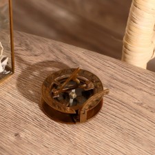 Compass with sunny clock 
