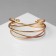 Bracelet Metal "Athena" multi -layer, color gold