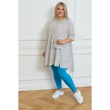 Female legins, size 60, color light blue-2