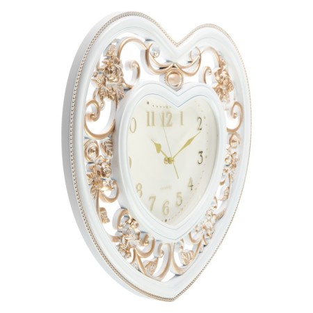 Wall clock, series: interior, "heart", discrete move, 1AA, D-25.5 cm, 55 x 48 cm-4