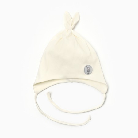 Baby hat, vanilla color, size 44-46 (9-12 months)