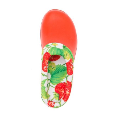Galoshs female, coral color/strawberries, size 38-39-3