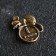 Souvenir "Mouse with a coin of 1 ruble", brass
