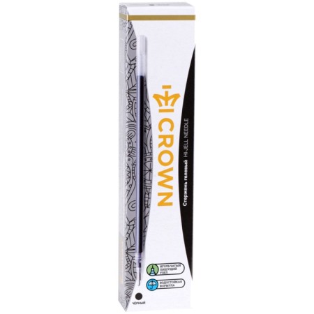 Gel rod 0.7 mm, Crown "Hi-Jell Needle" Black, 138mm, needle-1