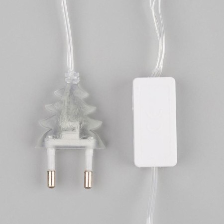 Garland “thread” 5 m with nozzles “creamy cream”, ip20, transparent thread, 20 LED, glow warm white, 220 V-4
