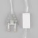 Garland “thread” 5 m with nozzles “creamy cream”, ip20, transparent thread, 20 LED, glow warm white, 220 V