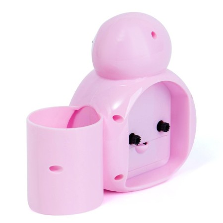 Alarm clock "Penguin", with a pencil, discrete move, D-6 cm, 12 x 14.5 cm, pink-3