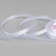 A satin ribbon "Silver threads", 6 mm × 23 ± 1 m, white color No. 001