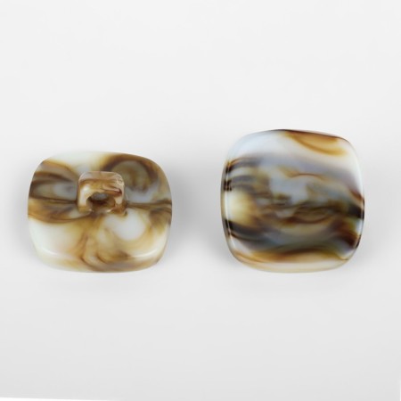 A set of buttons on the leg "Square", 22 × 22 mm, 5 pcs, the color is gray-beige-1
