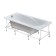 The frame for the rectangular bath Santek "Caledonia" 160x75 cm