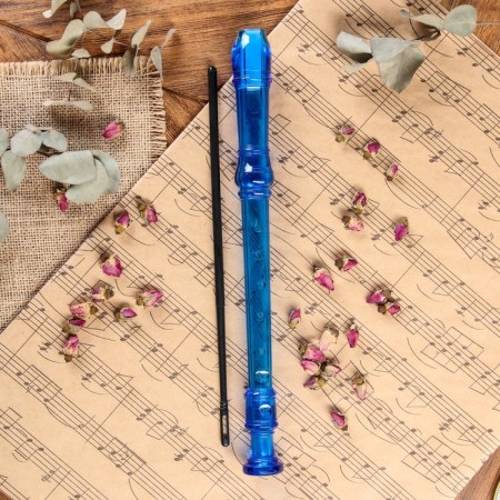 Music Life Blockflate, 8 holes, German system, blue-1