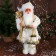 Santa Claus "with gifts and in the strap" 50 cm, white-gold