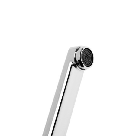 Bath mixer Zein Z3849, single -leaf, pour 30 cm, shower set, watering can 5 dir, chrome-7