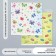 Scrapbooking paper bilateral "butterflies and donuts" density 180 g 30.5x32 cm