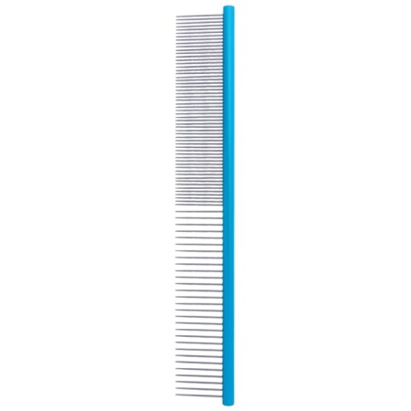 Delight comb aluminum, 30 cm, with a round pen, 86 teeth 36 mm, black and blue-2