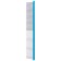 Delight comb aluminum, 30 cm, with a round pen, 86 teeth 36 mm, black and blue