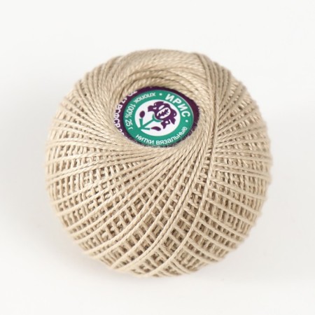 Knitting threads "Iris" 150m/25g 100% Mercerized cotton color 6604-1