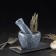 A mortar with a pestle made of stone “marble”, 10 × 8 cm, gray color