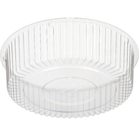 T-185D cake container, round, transparent, size 17.3 x 17.3 x 5.25 cm, volume of 500 ml