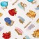 Slider-design for nails "Feeling", voluminous, metallized, multi-colored