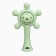 Silicone teether with a rattle "Baby", green color, crumb me