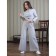 Trouser suit, size 48, color gray melange