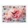 Watch wall, interior "pink peonies", 25 x 35 cm, silent