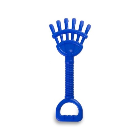Set for playing in sand No. 20: Big bucket, scoop, rake, 4 molds-6