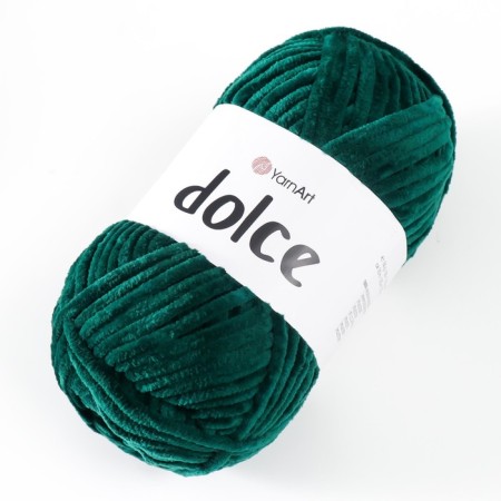 Yarn "Dolce" 100% micropoliester 120m/100g (774 emerald)-2