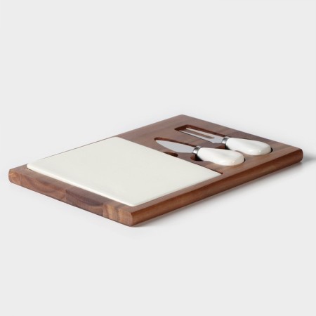 Set for the supply of cheese "Hugge", 2 knives, acacia-1