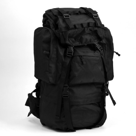 Tourist backpack "Adventure" Male, 70 L, Oxford, Black