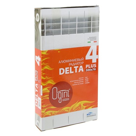 Aluminum radiator OGINT DELTA PLUS, 500x78, 4 sections-1