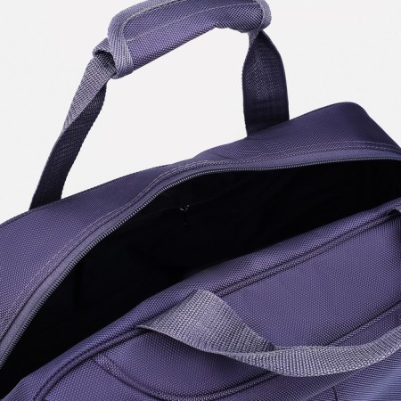 Road bag with lightning, external pocket, suitcase holder, gray color-2