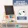 Magnetic board on the legs: marker, sponge and 5 colored crayons in the kit, work field - 29 × 32 cm