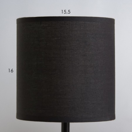 Camila table lamp E14 40w Barly Black 15x15x33cm Risalux-2