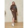 Women's dress, size 62, brown color
