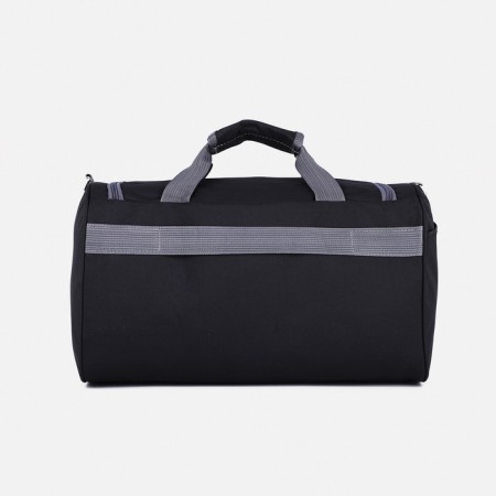 Sports bag with lightning, 2 outer pockets, long belt, black color-1
