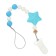 Holder for the nipple - dummies of the "star", silicone, with a teething