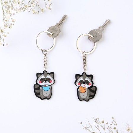Key keychain “My love is only for you”, acrylic, 13.3 x 8-3