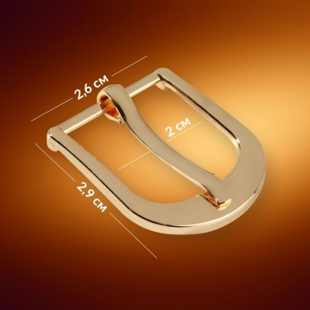 A belt buckle, 2.9 × 2.6 cm, 20 mm, gold color-1